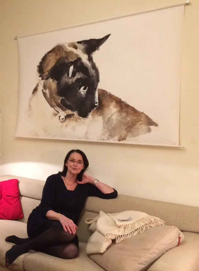 Margreeth en Sara — print op papier, 175×110 cm